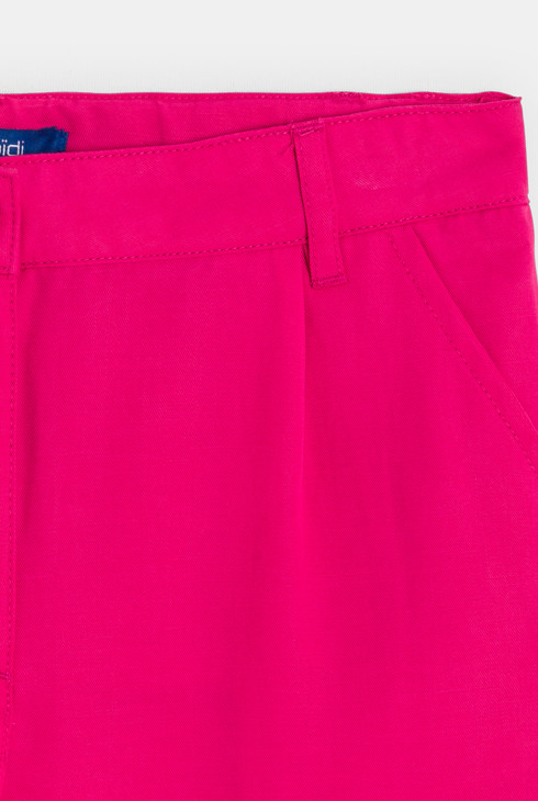 Pantalon de tailleur à pinces rose Fille
