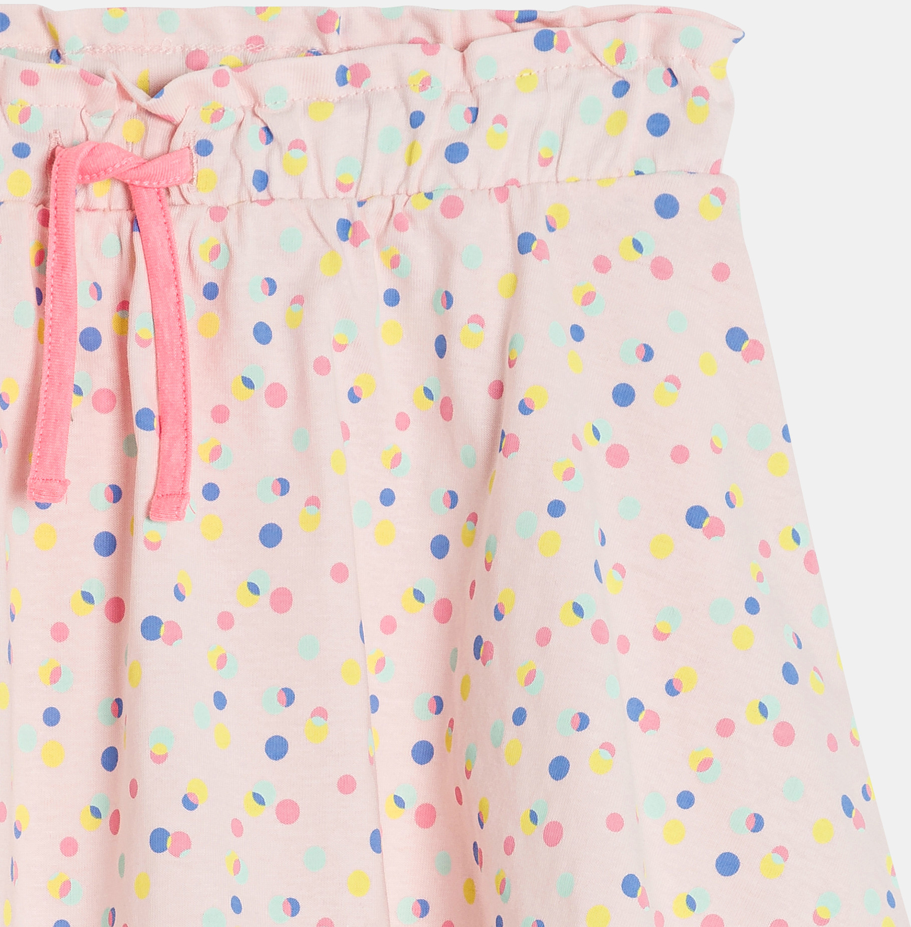 Mini-jupe short en jersey imprimé rose Fille 2