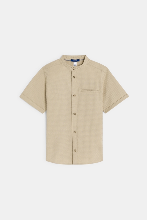 Chemise manches courtes beige Garçon 2