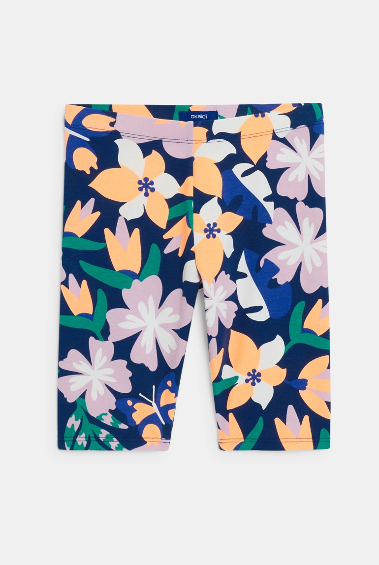 Legging cycliste imprimé multicolore Fille 1