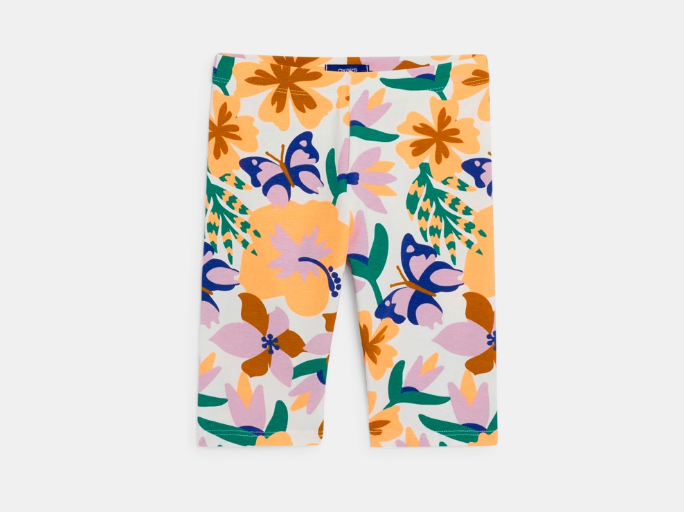 Cycliste imprimé multicolore Fille 1