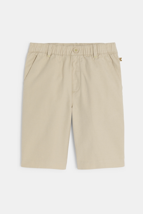 Bermuda en toile unie beige Garçon 1