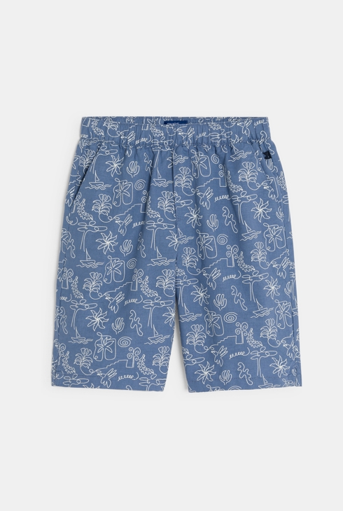 Bermuda imprimé bleu Garçon 2