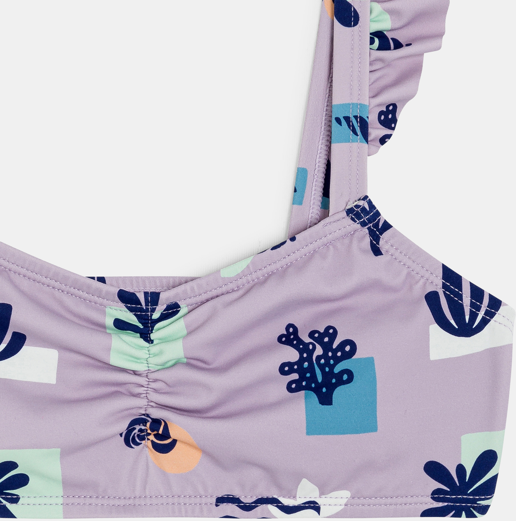 Girl's mauve printed bikini 2