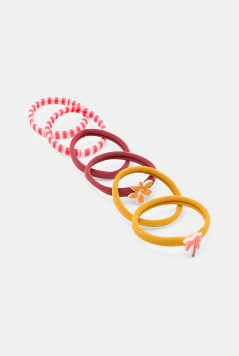 Elastiques fantaisie multicolore (lot de 6) 1