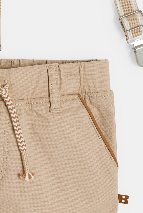 Hose mit Trägern beige Kleinkind Junge