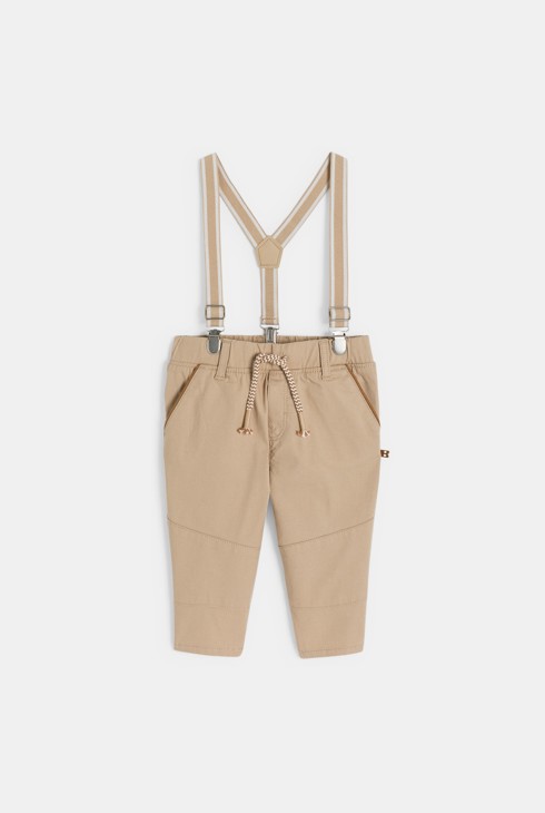Hose mit Trägern beige Kleinkind Junge 2