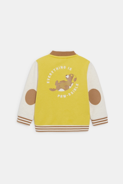 Blouson teddy molleton chien jaune bébé garçon