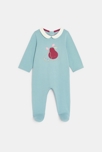 Dors-bien coton poires vert bébé fille