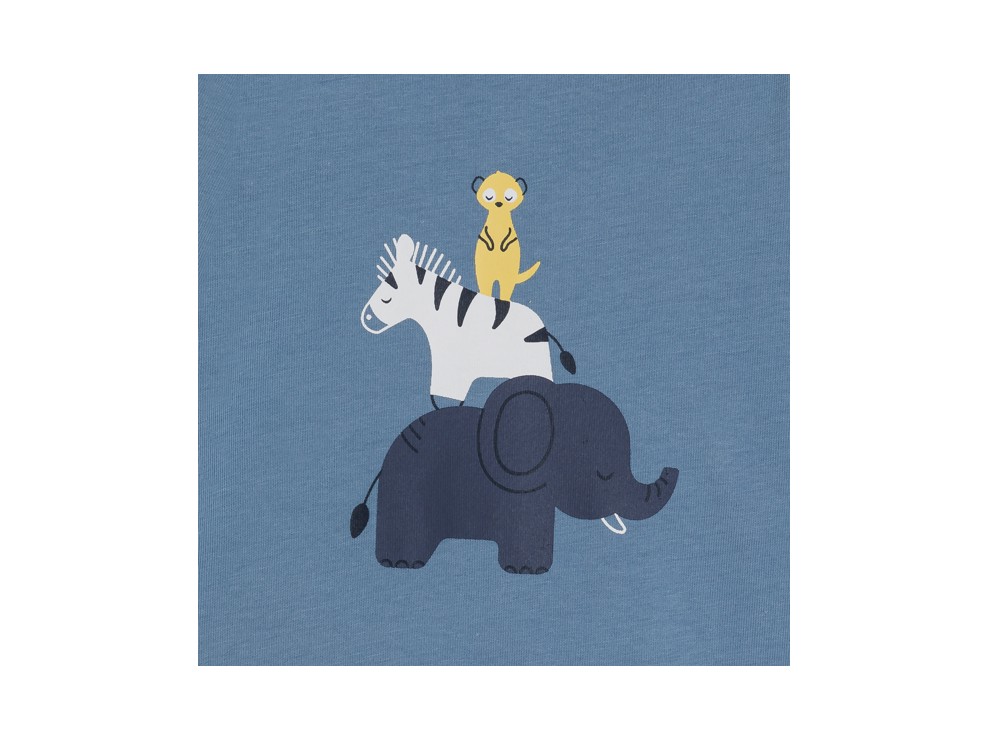 Blauer Strampler Baumwolle Tiere Kleinkind Junge 2