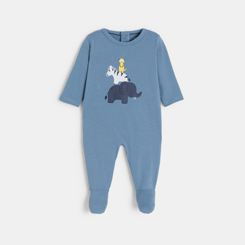 Dors-bien Coton Animaux Bleu Bébé Garçon - Bleu Clair - 1M - OBAIBI