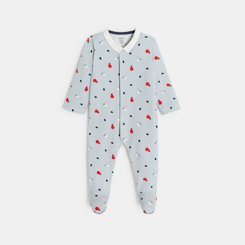 Dors-bien Rayé Bleu Bébé Garçon - Rayures Bleu - 0M - OBAIBI