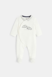 Dors-bien velours côtelé élephant blanc bébé garçon 1