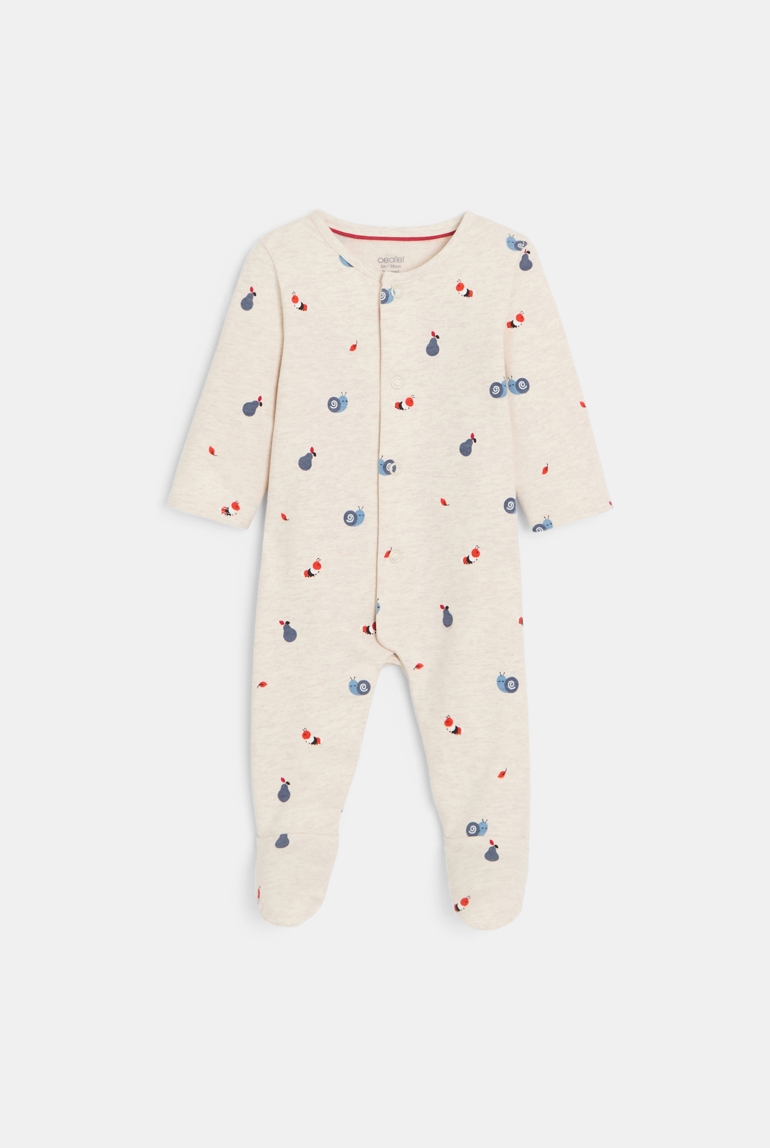 Dors-bien imprimé beige bébé garçon 1