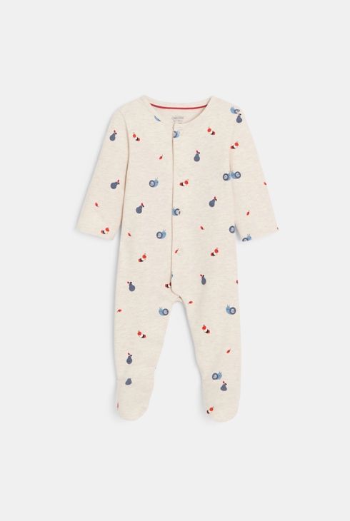 Dors-bien imprimé beige bébé garçon 1