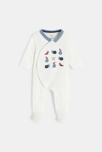 Dors-bien velours blanc bébé garçon 1