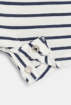 Combi courte éléphant rayé bleu bébé garçon 2