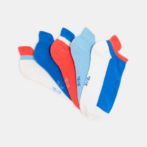 Socquettes de couleurs Garçon (lot de 5 paires)