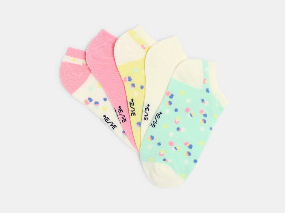 Socquettes colorées Fille (lot de 5 paires) 1
