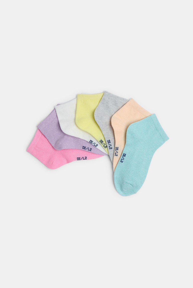 Lot de 7 socquettes unies Fille 1