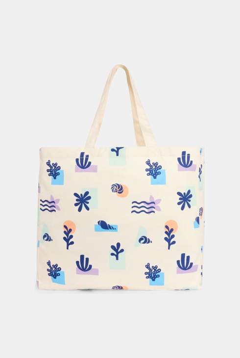 SURFRIDER – bedruckter Shopper, Unisex, beige 1