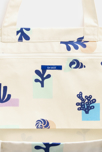 SURFRIDER Cabas imprimé mixte beige 2