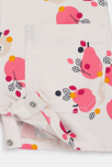 Salopette courte fruits rose bébé fille 3
