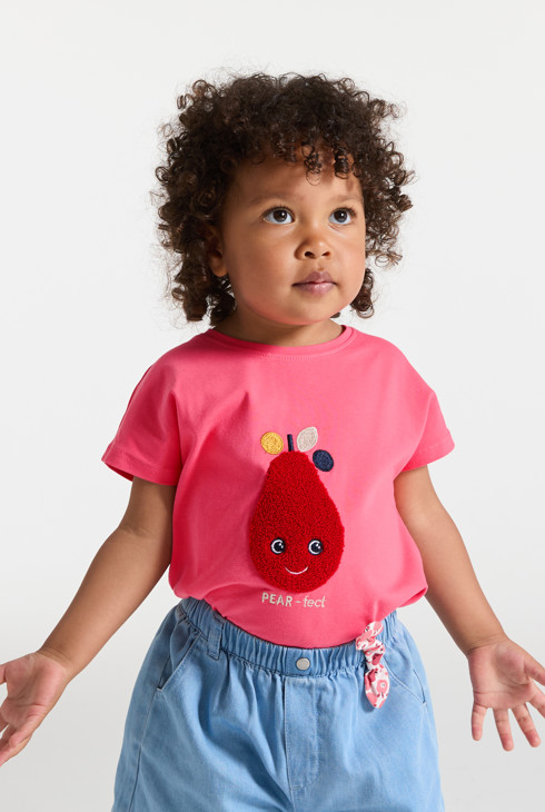 Rosa T-Shirt Sensorik Birne Kleinkind Mädchen 2