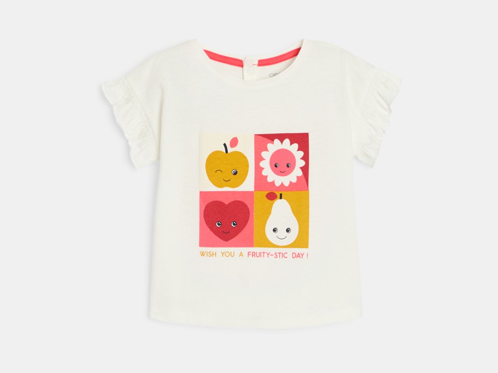 Lustiges T-Shirt Früchte rot Kleinkind Mädchen 1