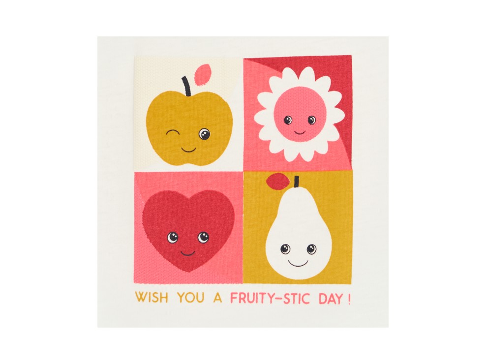 Lustiges T-Shirt Früchte rot Kleinkind Mädchen 2