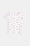 T-shirt papillons blanc bébé fille