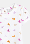 T-shirt papillons blanc bébé fille 2