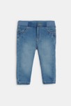 Jegging stretch bleu clair denim bébé fille