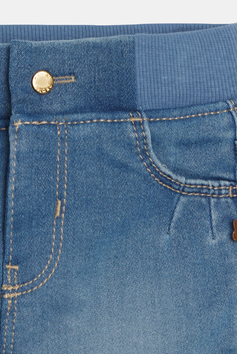 Jegging stretch bleu clair denim bébé fille