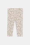 Legging fleuri mauve bébé fille