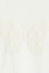 T-shirt papillon manches volantées blanc bébé fille 2