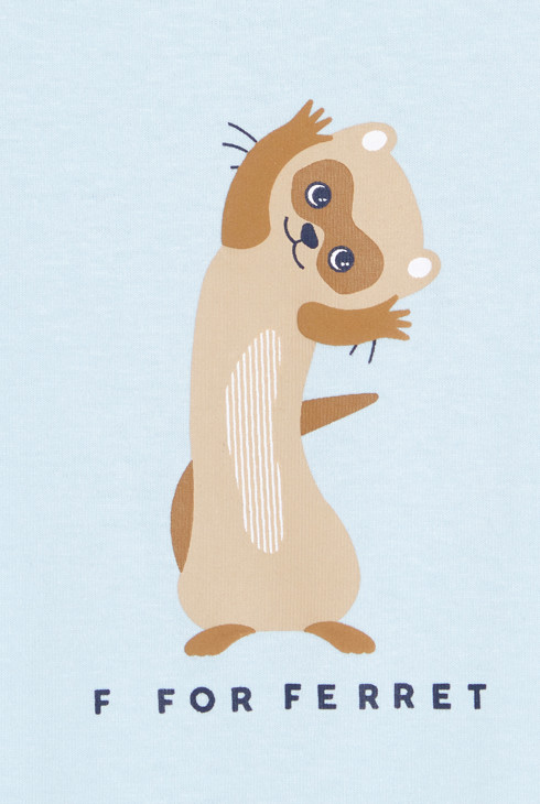 Tee-shirt animal bleu bébé garçon