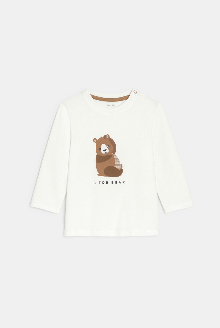 Camiseta animal blanco bebé niño 1