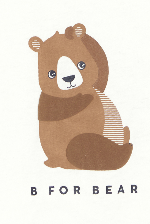 Tee-shirt animal blanc bébé garçon