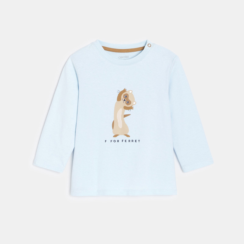 Blaues T-Shirt Tiermotiv Kleinkind Junge