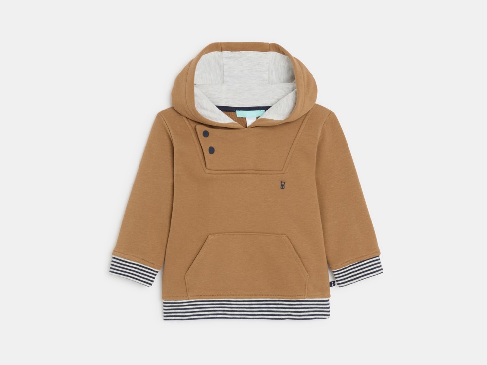 Hoodie Molton braun Kleinkind Junge 1
