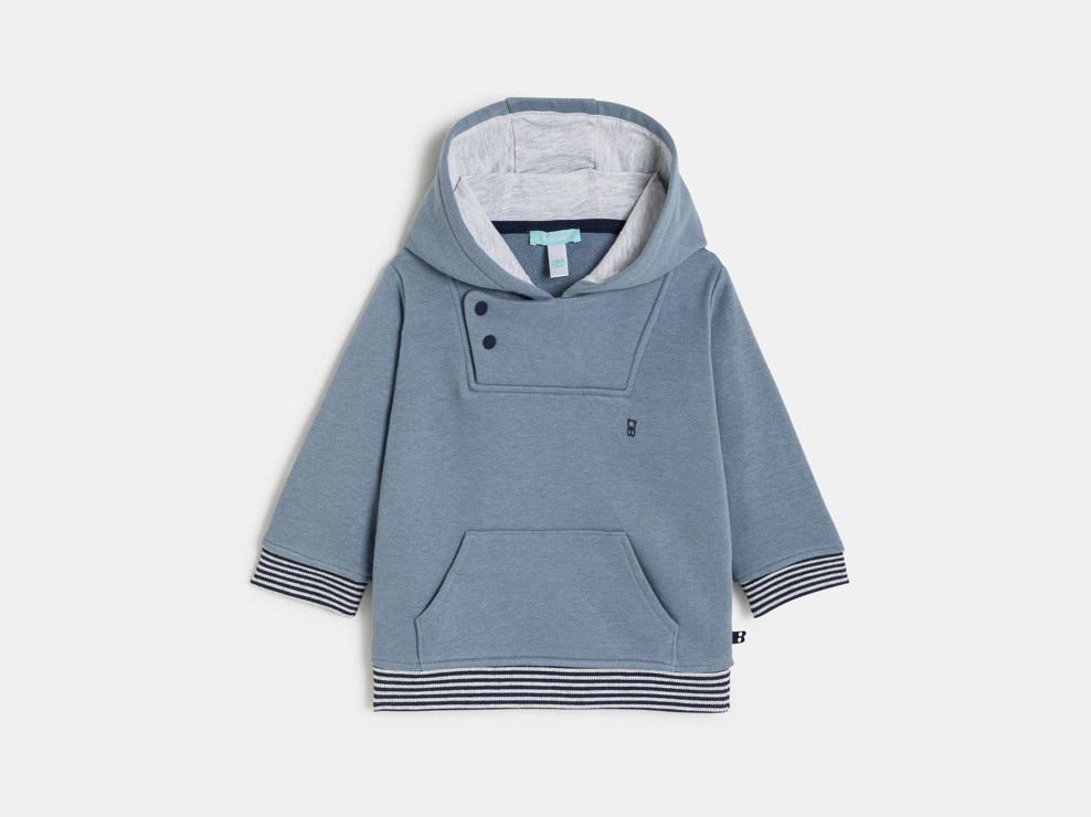 Sudadera bebé niño azul 2