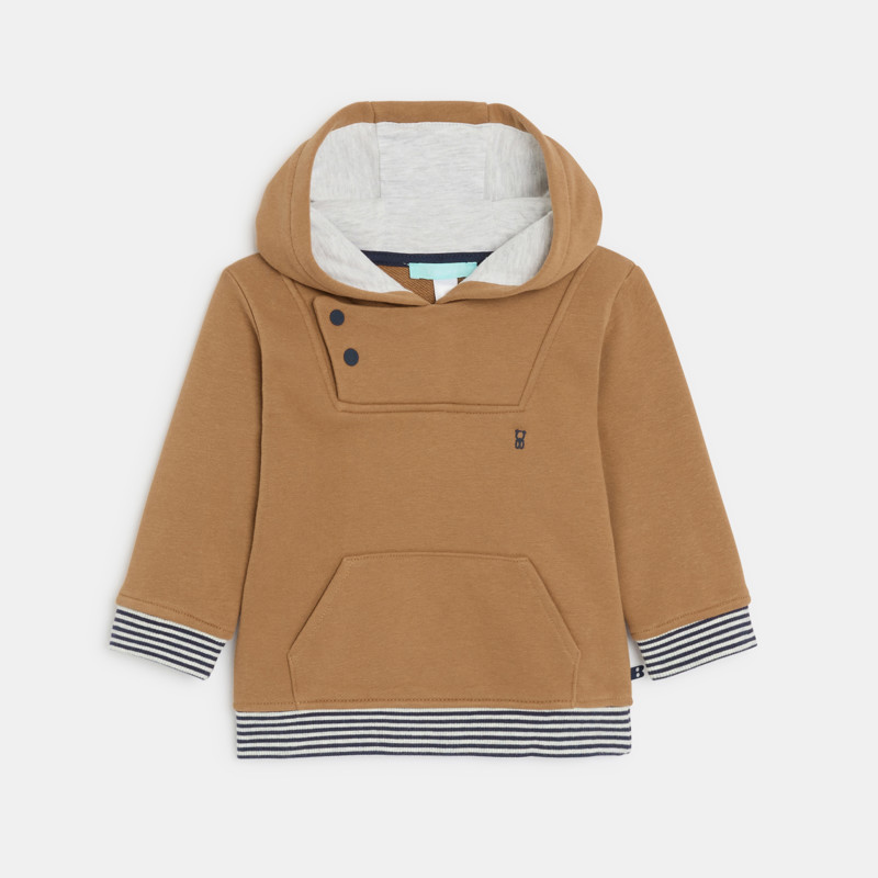 Hoodie Molton braun Kleinkind Junge