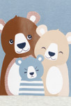 Sweat molleton ours bleu bébé garçon 2