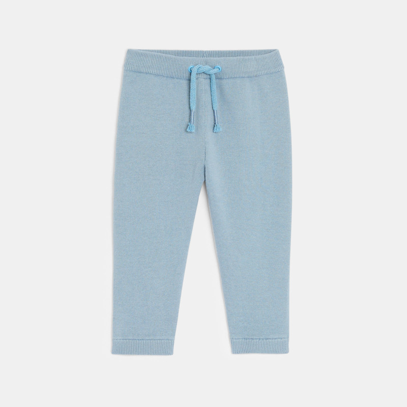Blaue Jogginghose aus Strickgewebe für Babys unisex