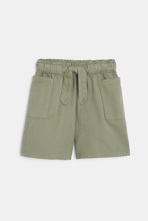 Pantalons curts paperbag caqui nena 2