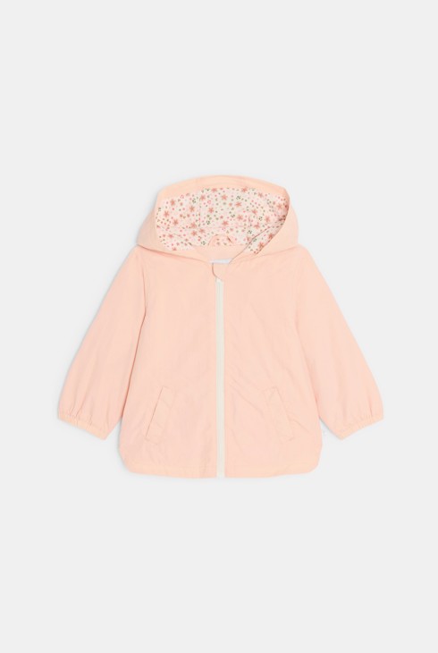 Blouson mit Kapuze blassrosa Kleinkind Mädchen 2