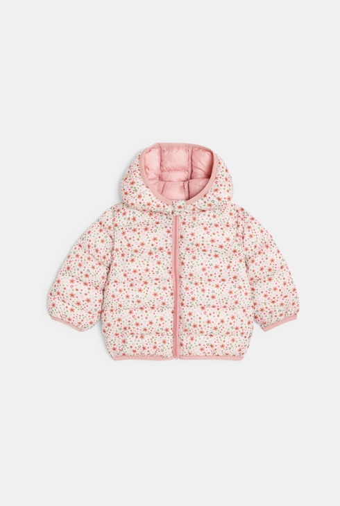 Steppjacke geblümt rosa Kleinkind Mädchen 1