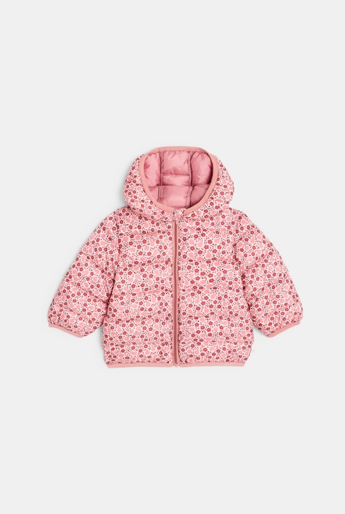 Steppjacke geblümt rosa Kleinkind Mädchen 1