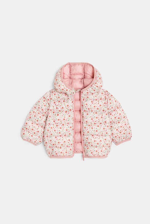 Steppjacke geblümt rosa Kleinkind Mädchen 2